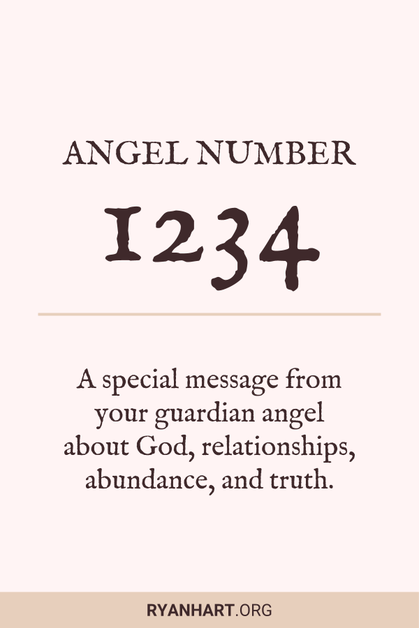 Image of Angel Number 1234