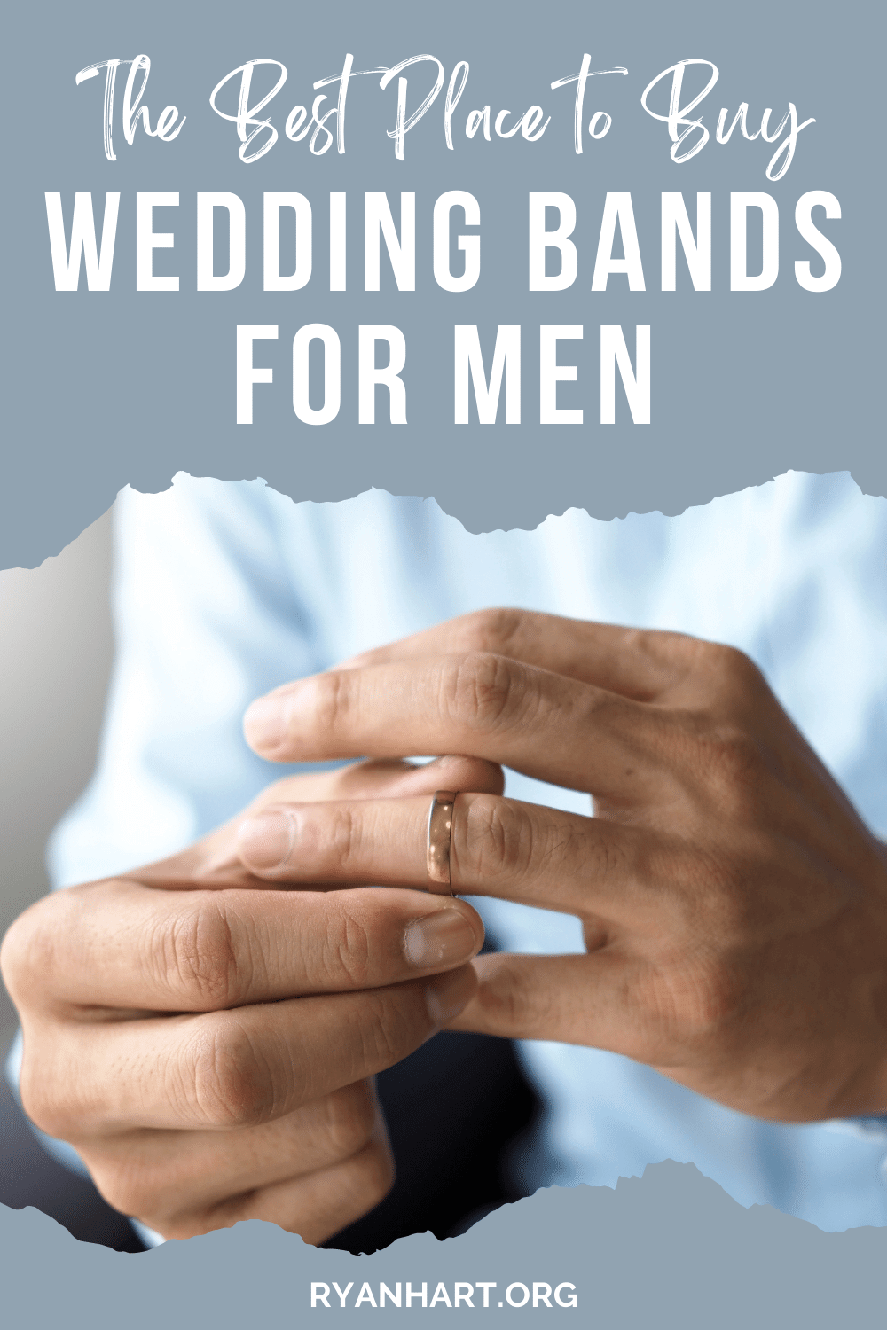 Man wearing a wedding ring
