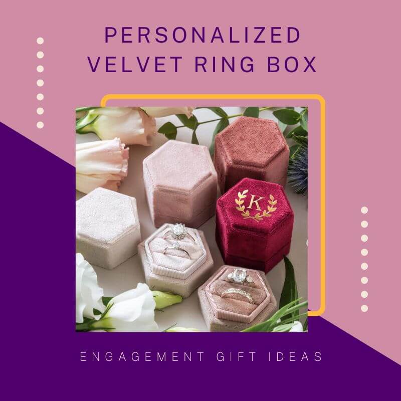Personalized Velvet Ring Box