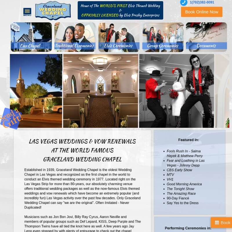 Graceland Chapel website