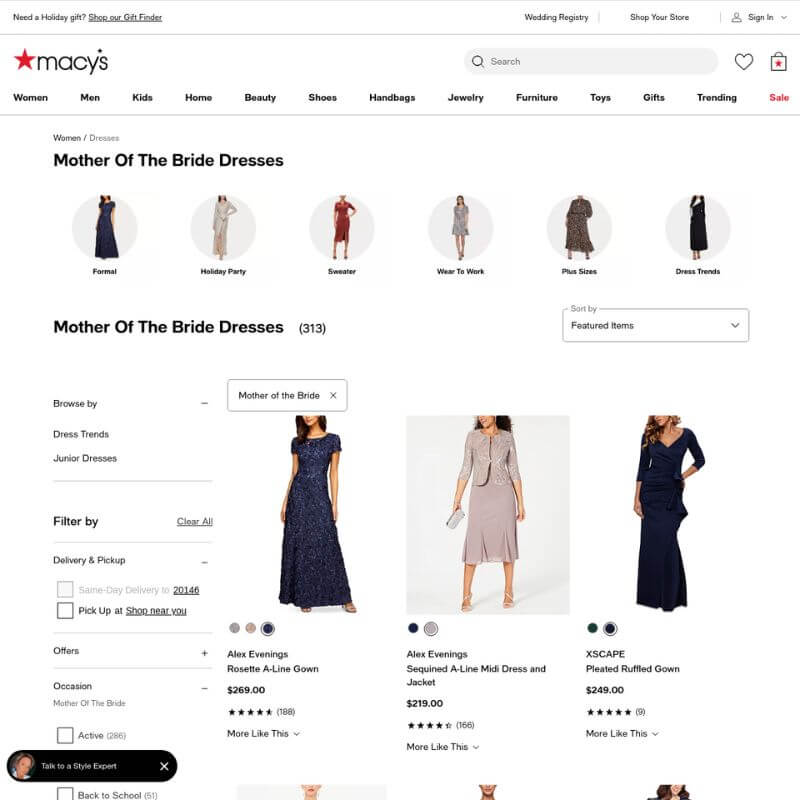 Macys website