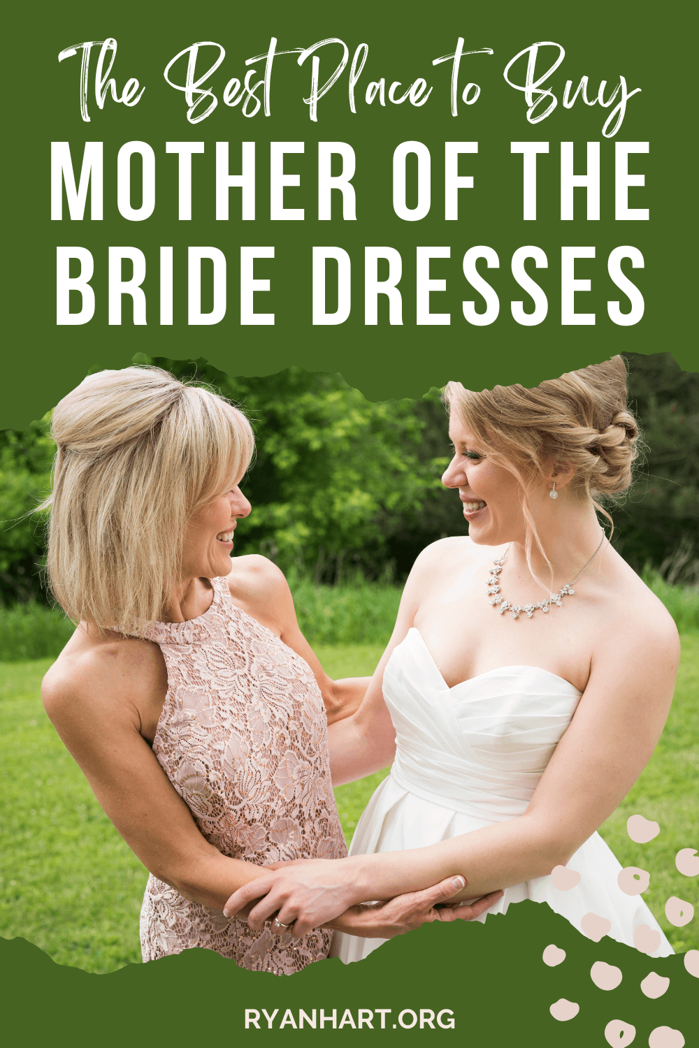Mother of the bride wearing a dress
