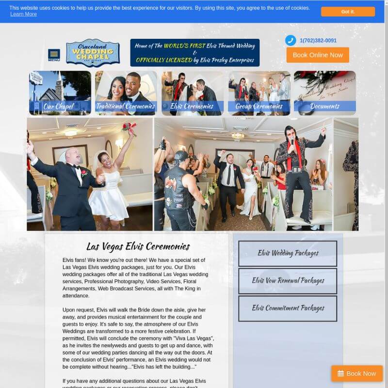 Graceland Chapel website