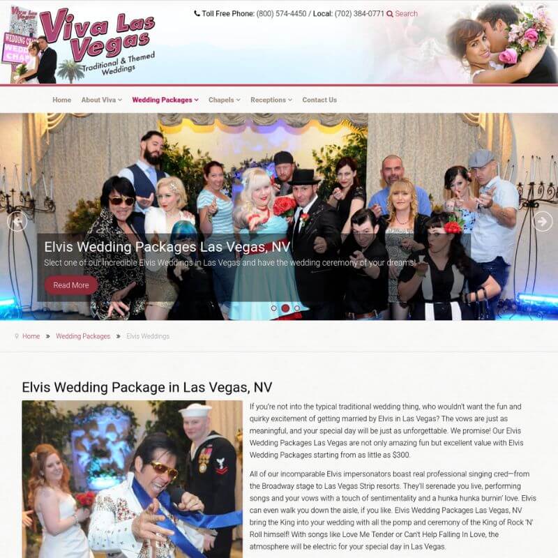Viva Las Vegas Chapel website