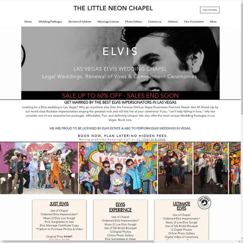 The Little Neon Chapel website