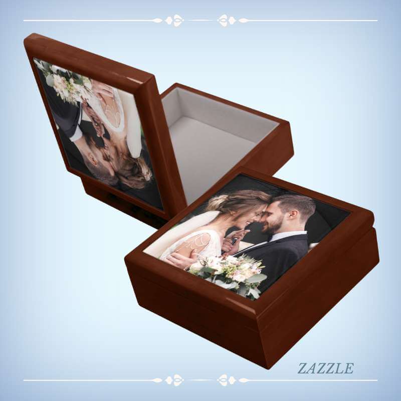 Personalized Keepsake Wedding Photo Gift Box