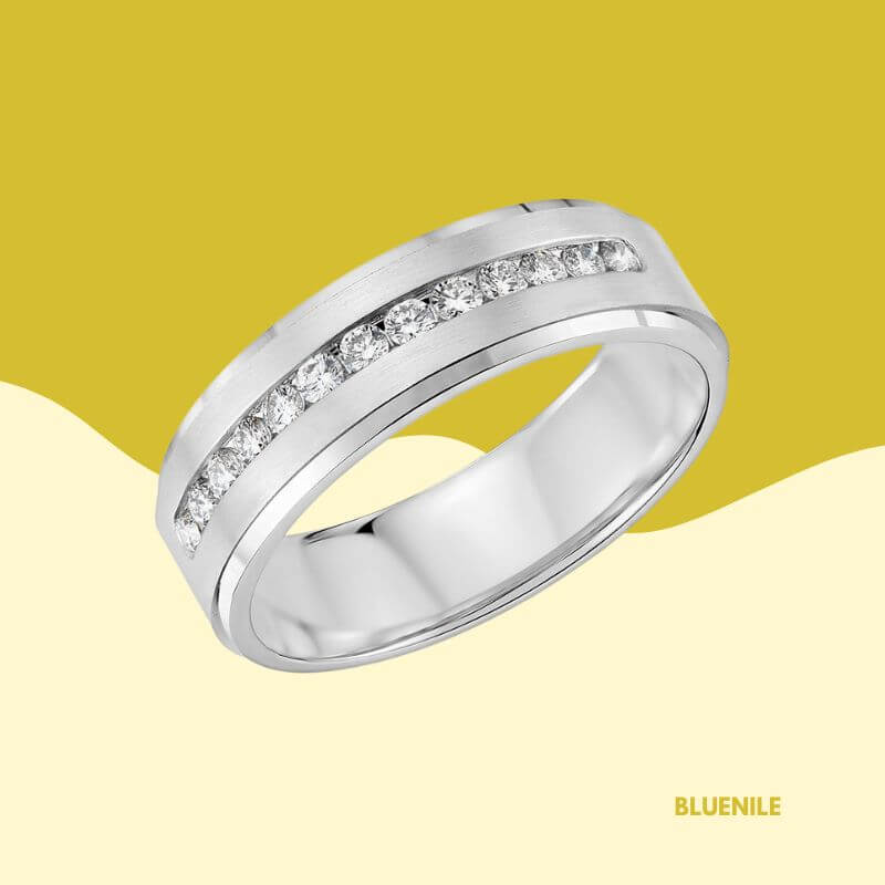 Diamond Channel-Set Wedding Ring