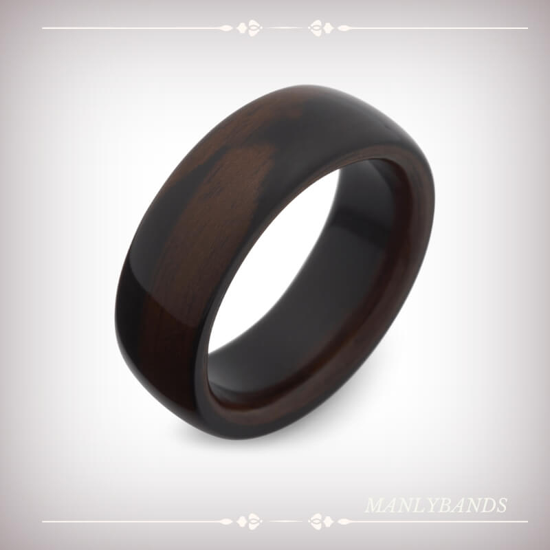 Manly Bands Ebony Wood Ring