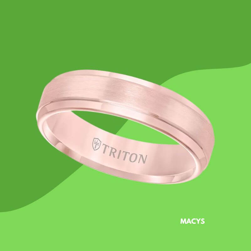 Satin Comfort-Fit Band in Rose Tungsten