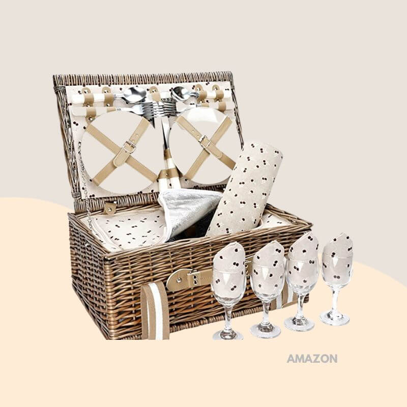 Picnic Basket Set for 4