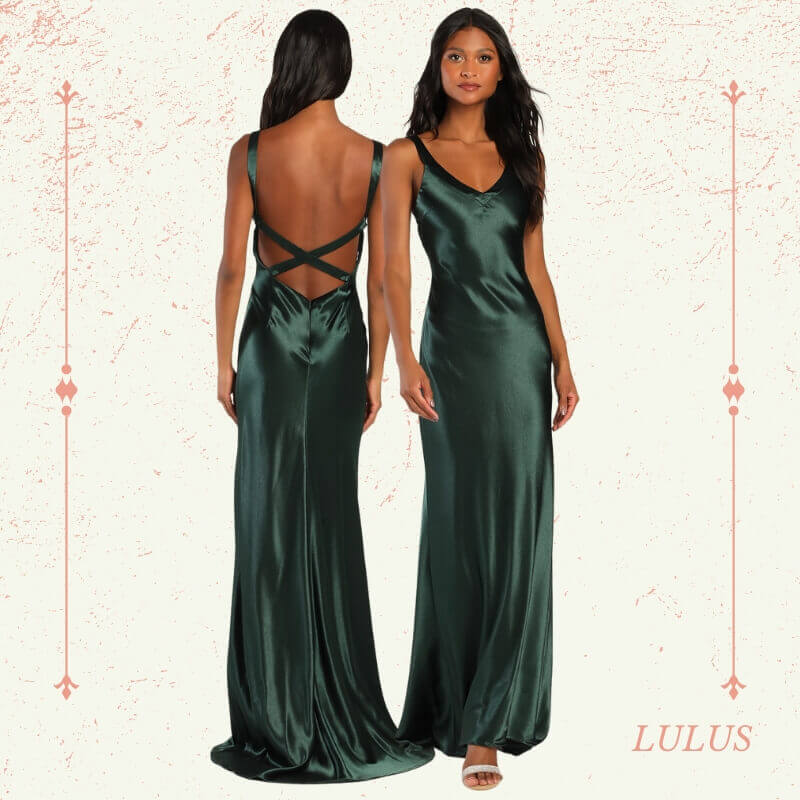 Satin Strappy Maxi Dress