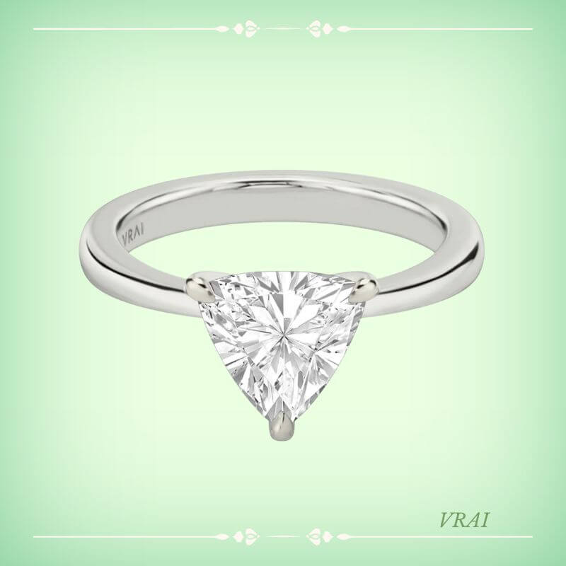 The Tapered Classic Trillion Engagement Ring