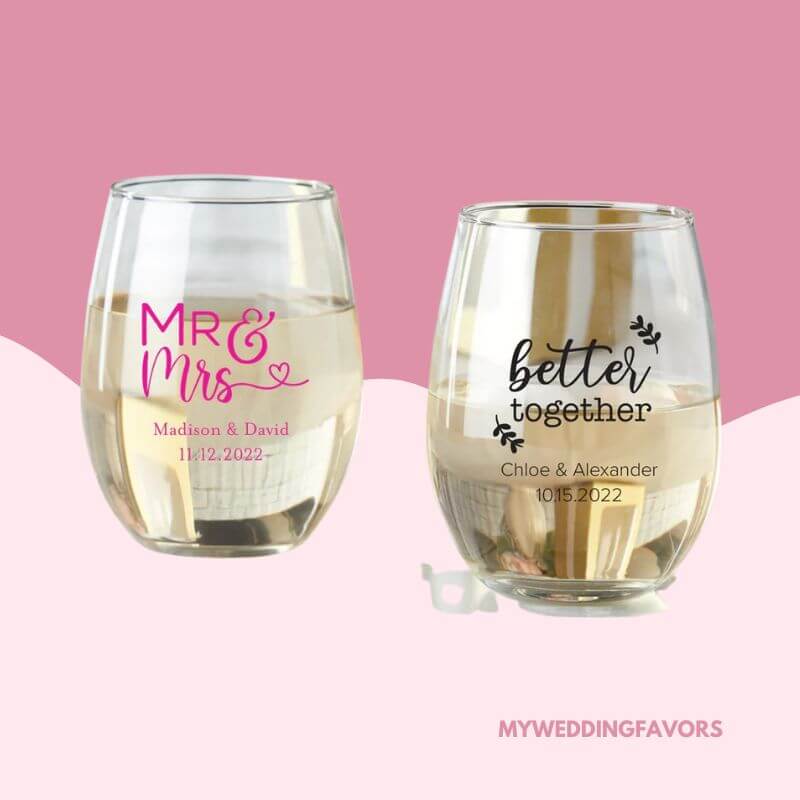 Personalized wine glasses