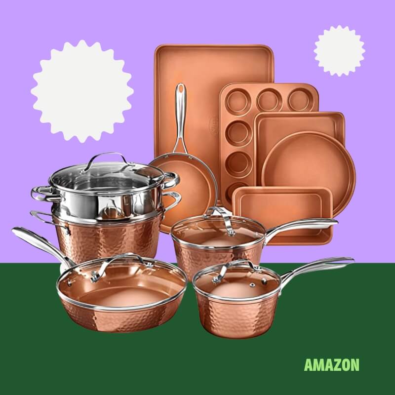 Gotham Steel 15 Piece Premium Cookware and Bakeware Set