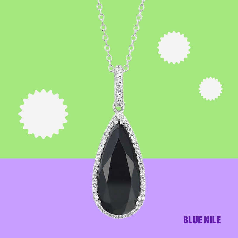 Black Onyx Pear Pendant