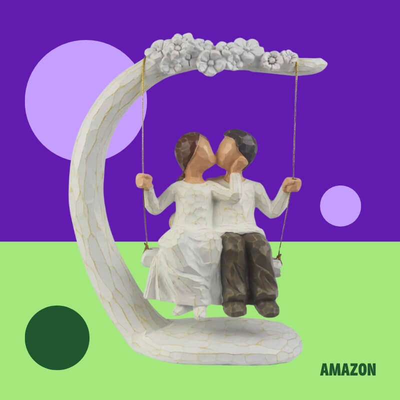 Romantic Couple Figurines in Love