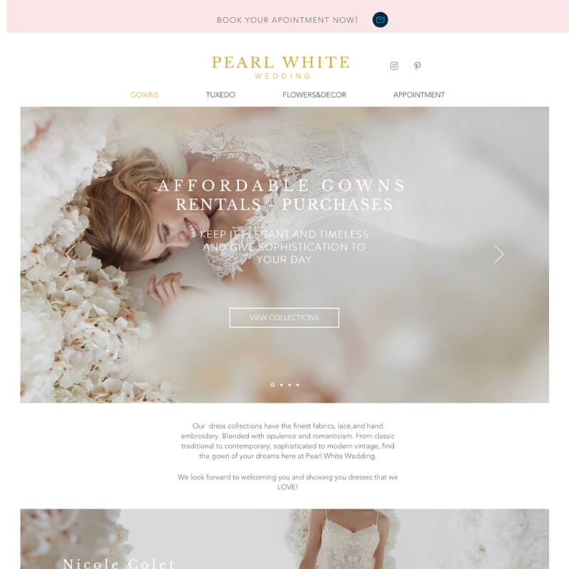 Pearl White Wedding