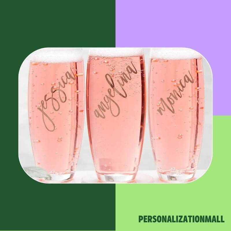 Personalized Champagne Flutes