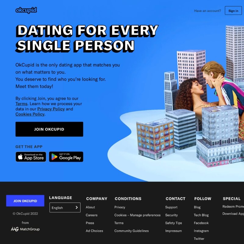 OKCupid website