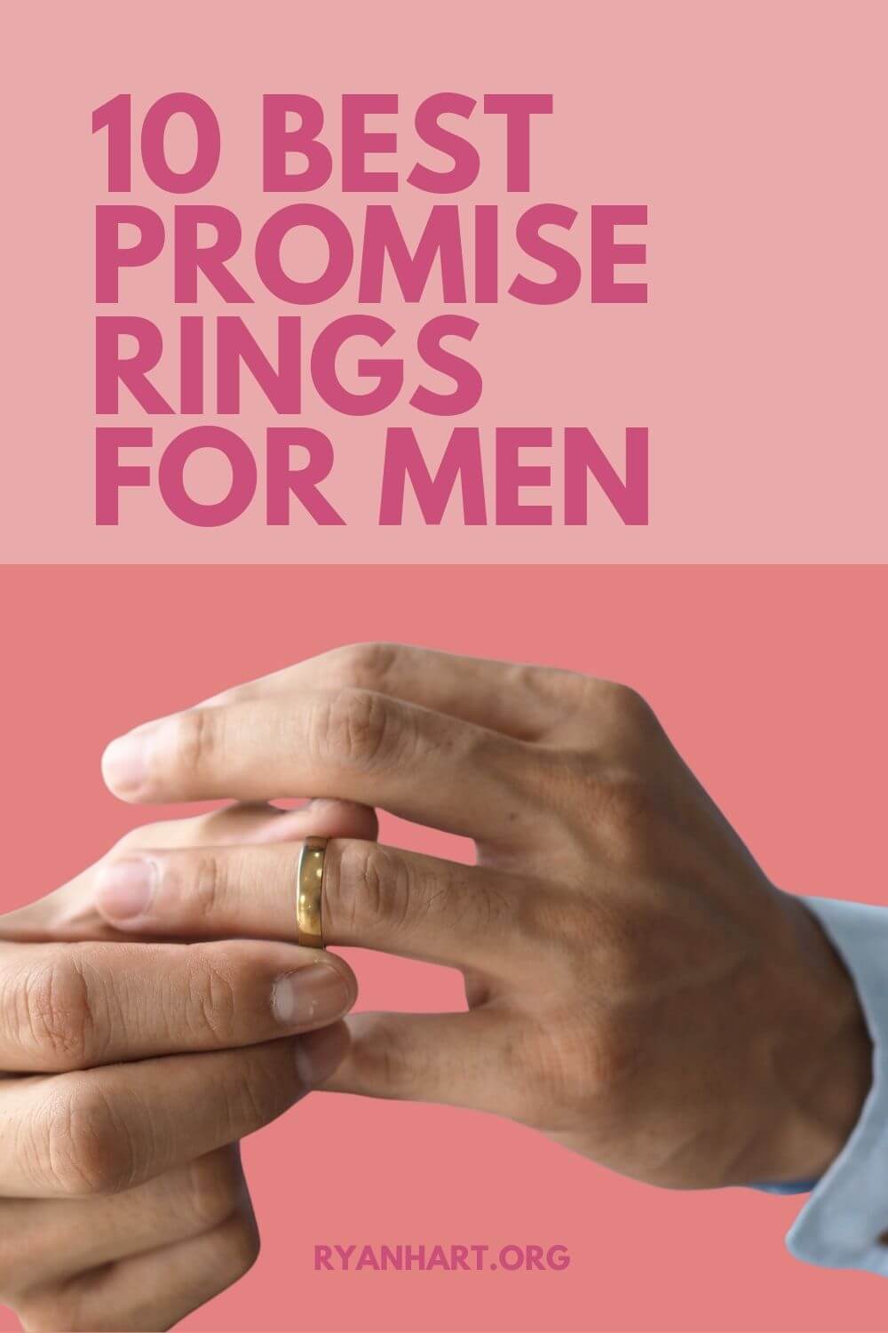 Man wearing promise ring