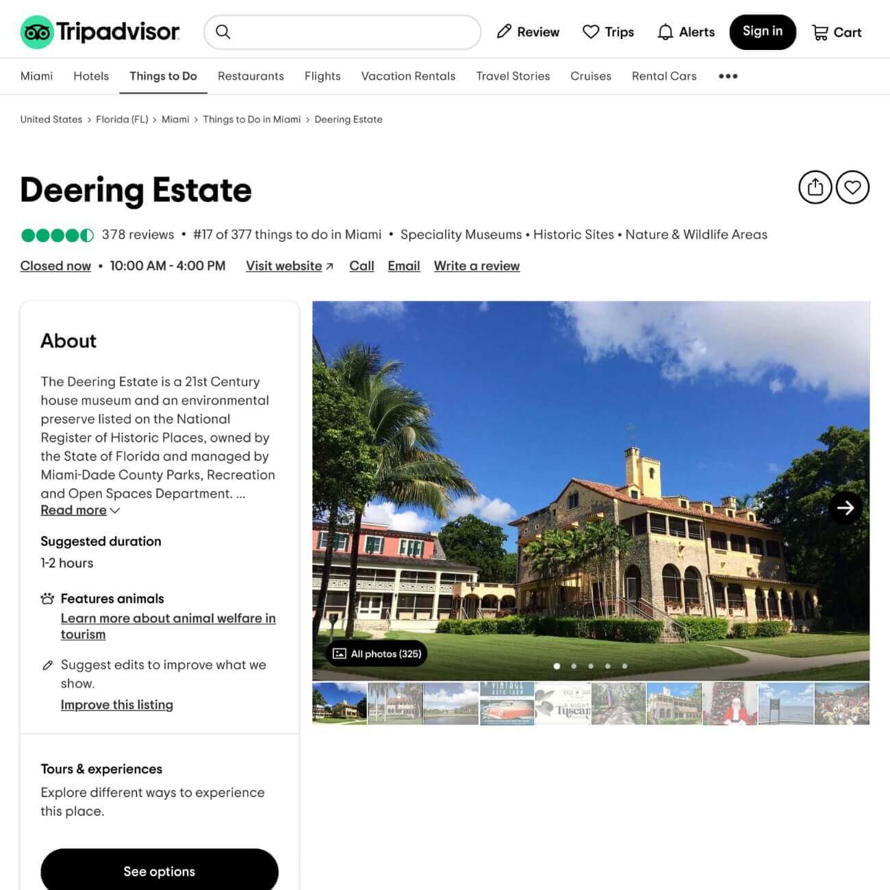 Deering Estate, Miami