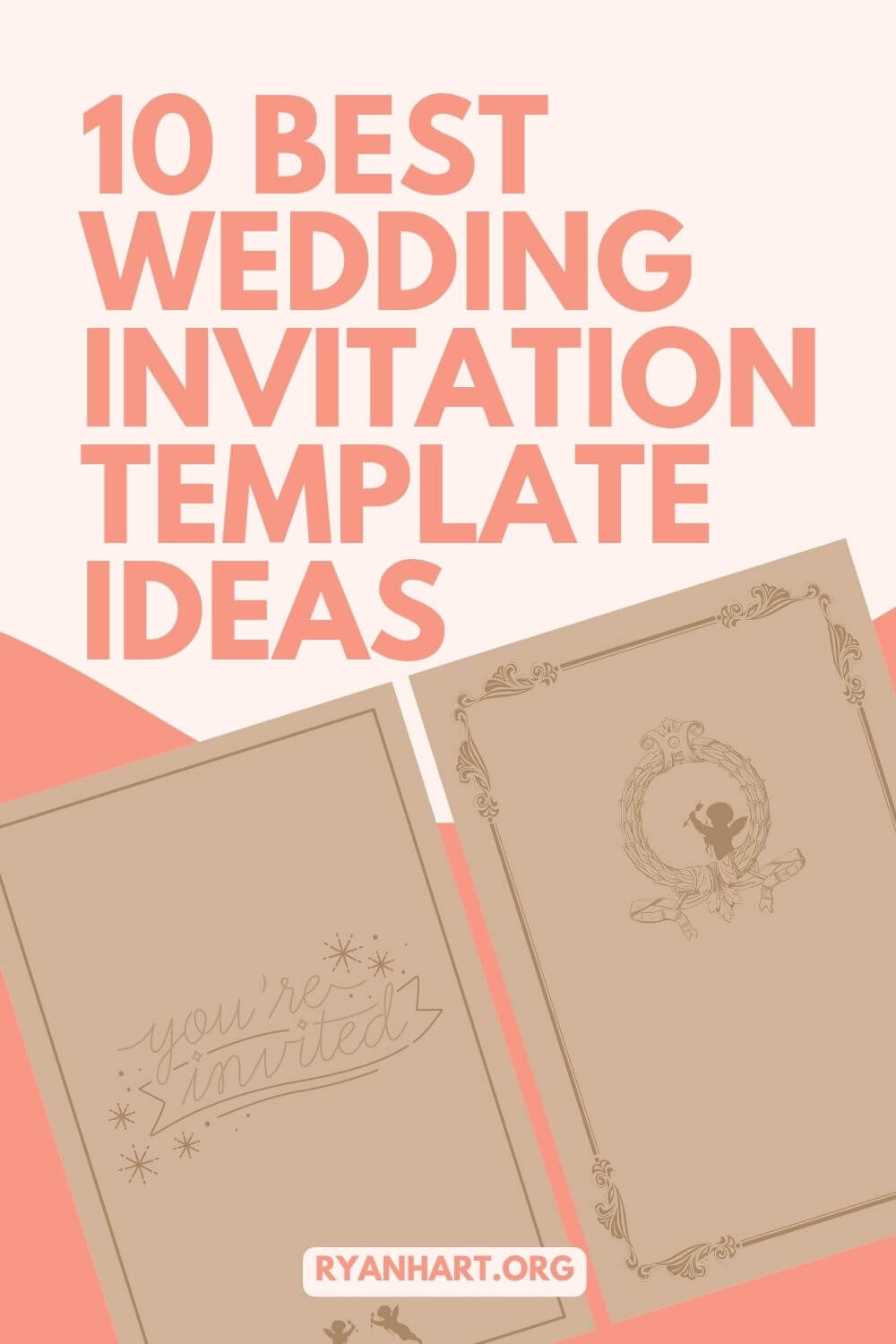 Cute wedding invitation