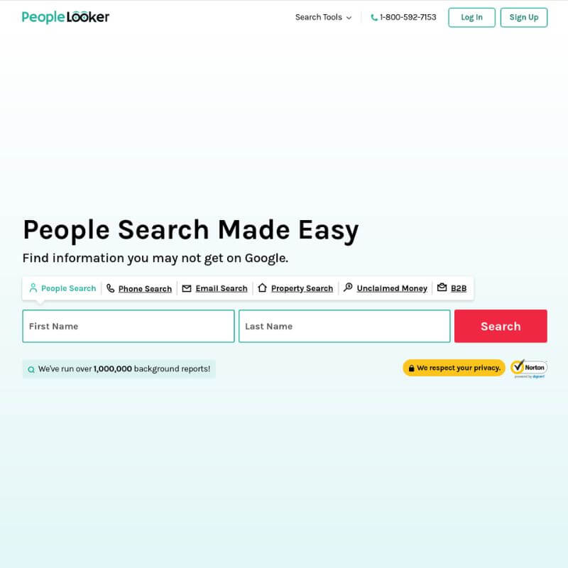 PeopleLooker website