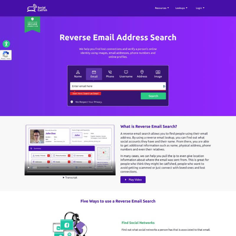 reverse email search uk free