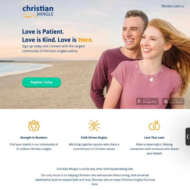 Christian Mingle website