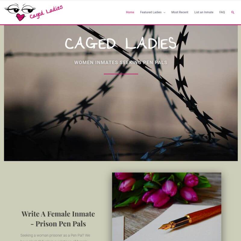 Caged Ladies website