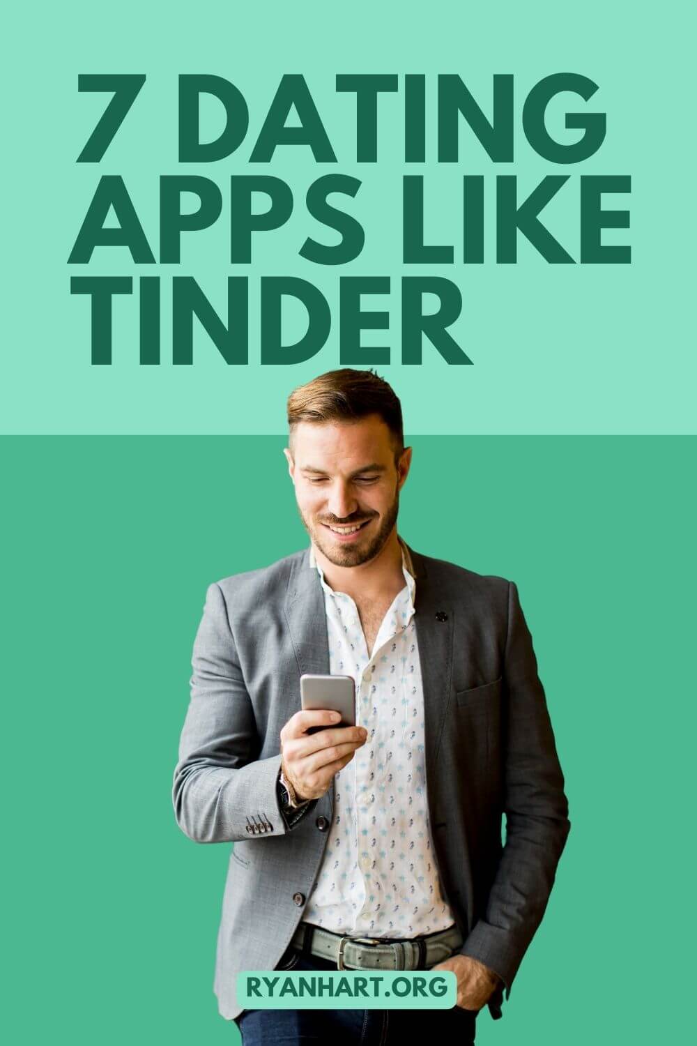 Woman using a dating app
