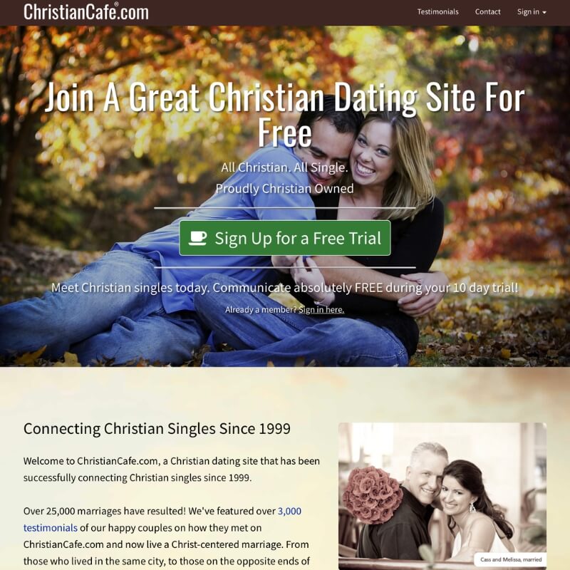 Christian Cafe website