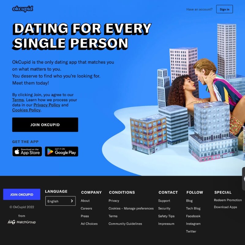 OKCupid website