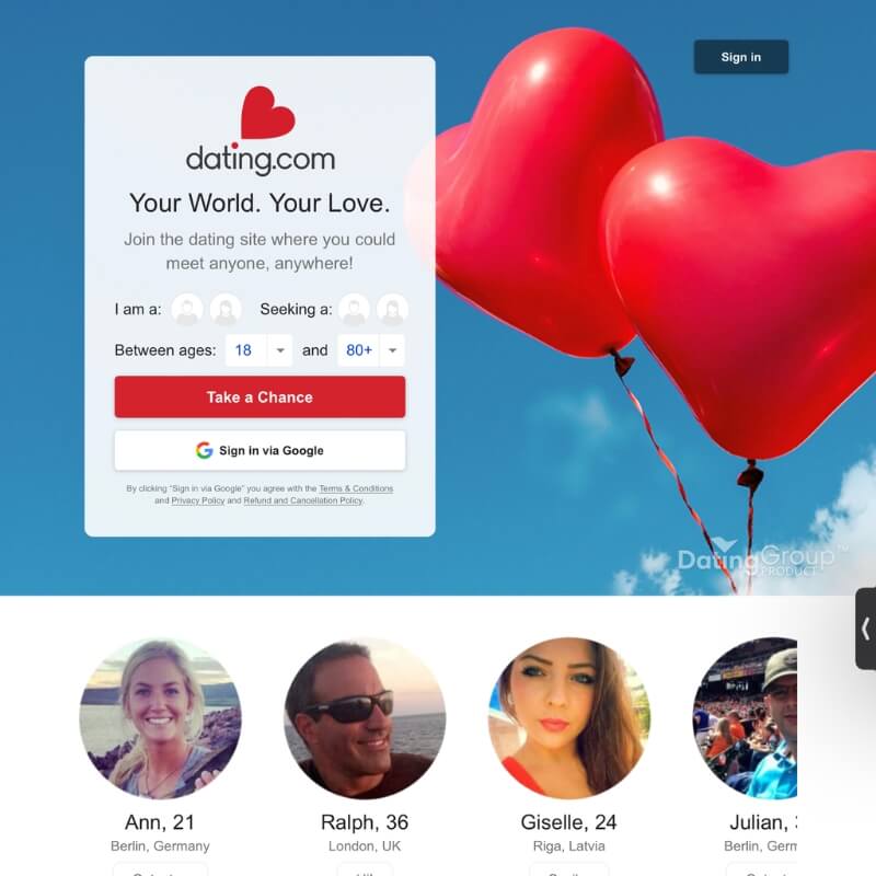 Dating website