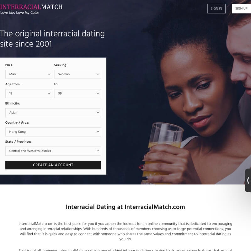 Interracial Match website