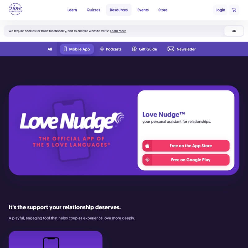 Love Nudge website