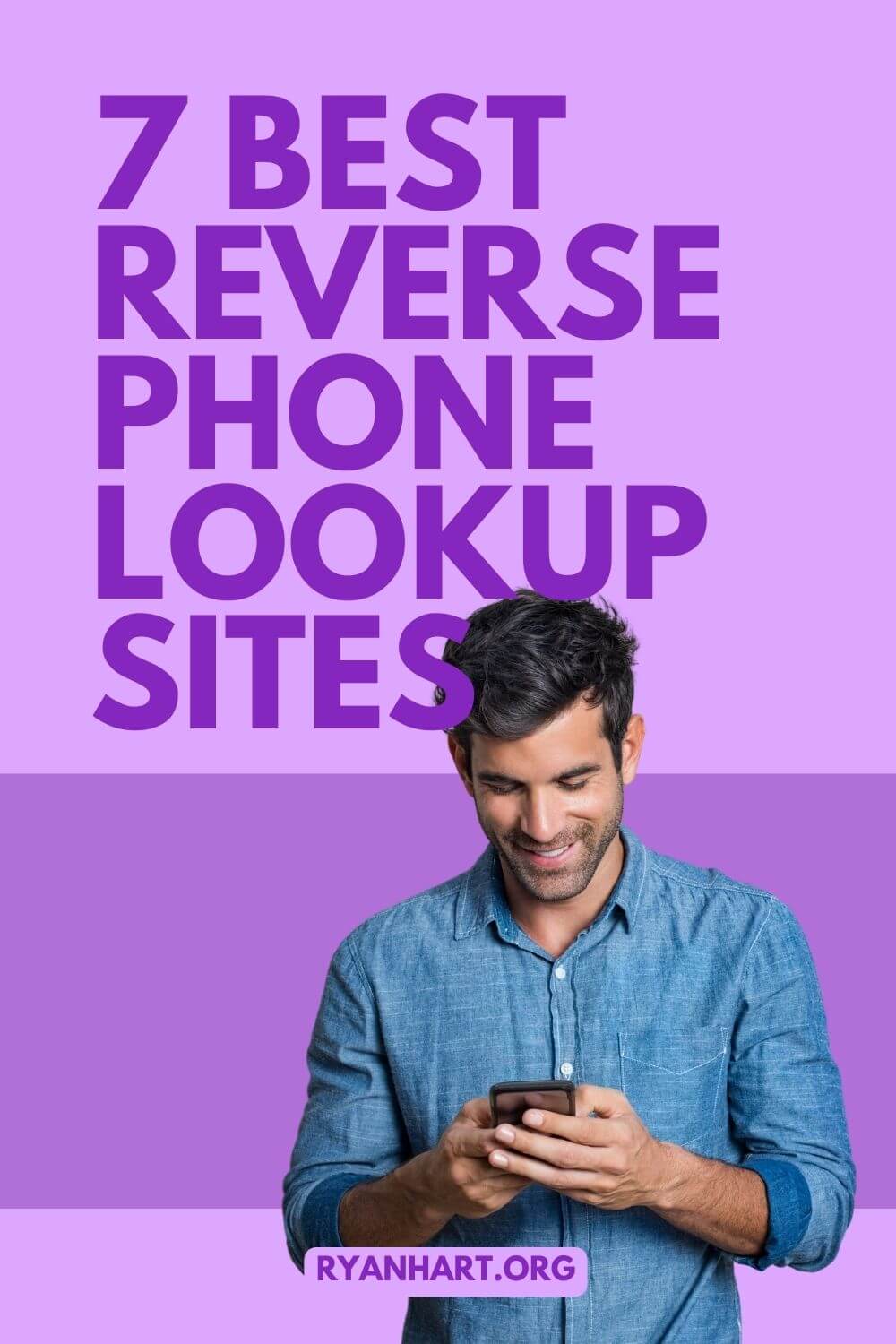 Man getting call from unknown phone number