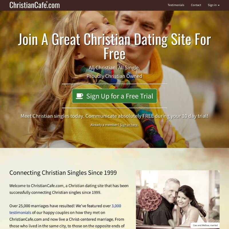 ChristianCafe website