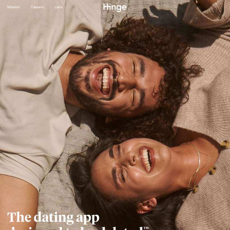 Hinge website