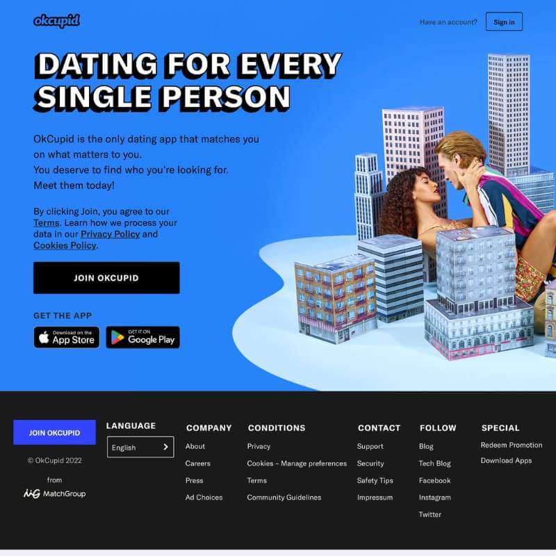 OKCupid website