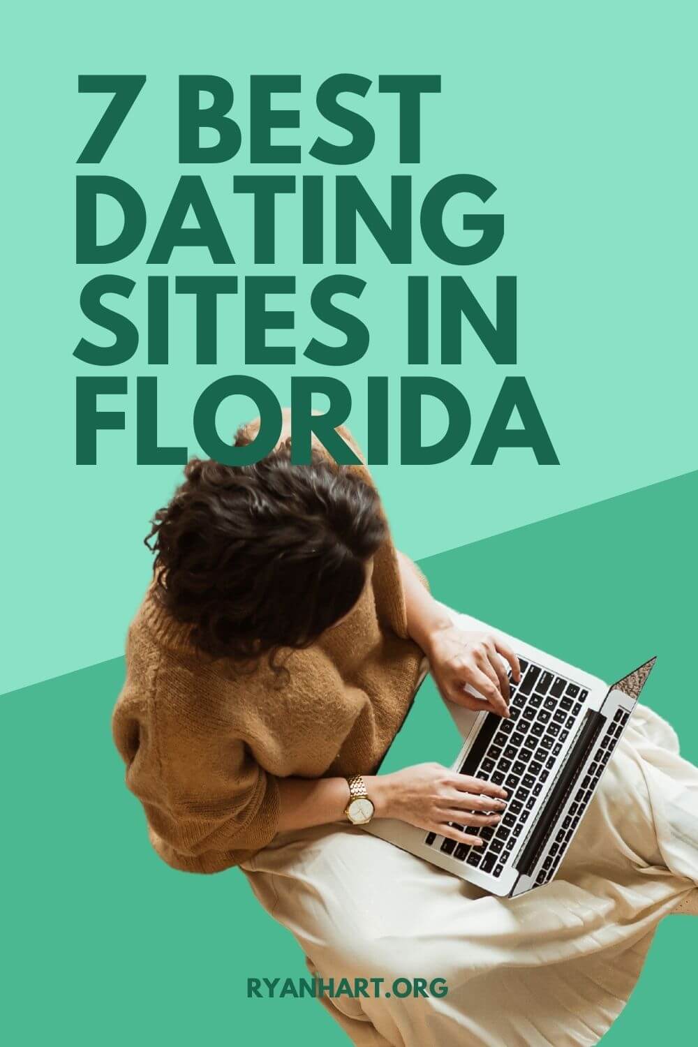 Woman searching a dating site