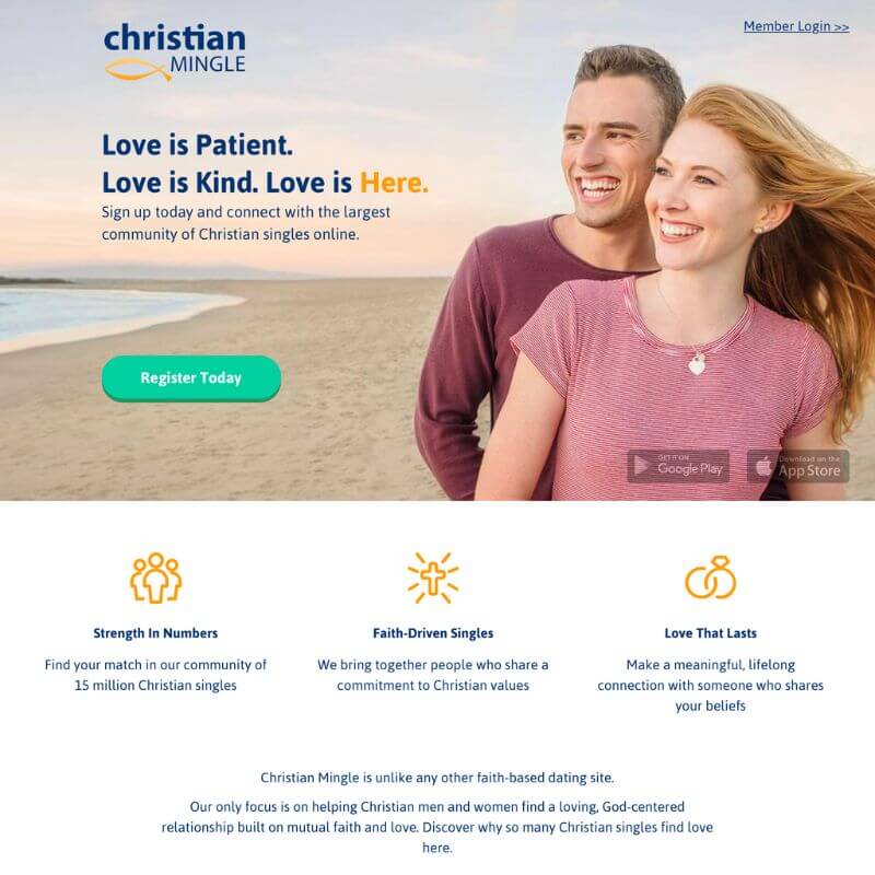 Christian Mingle website