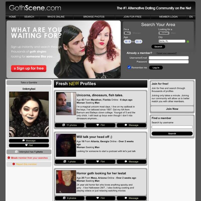 GothScene website