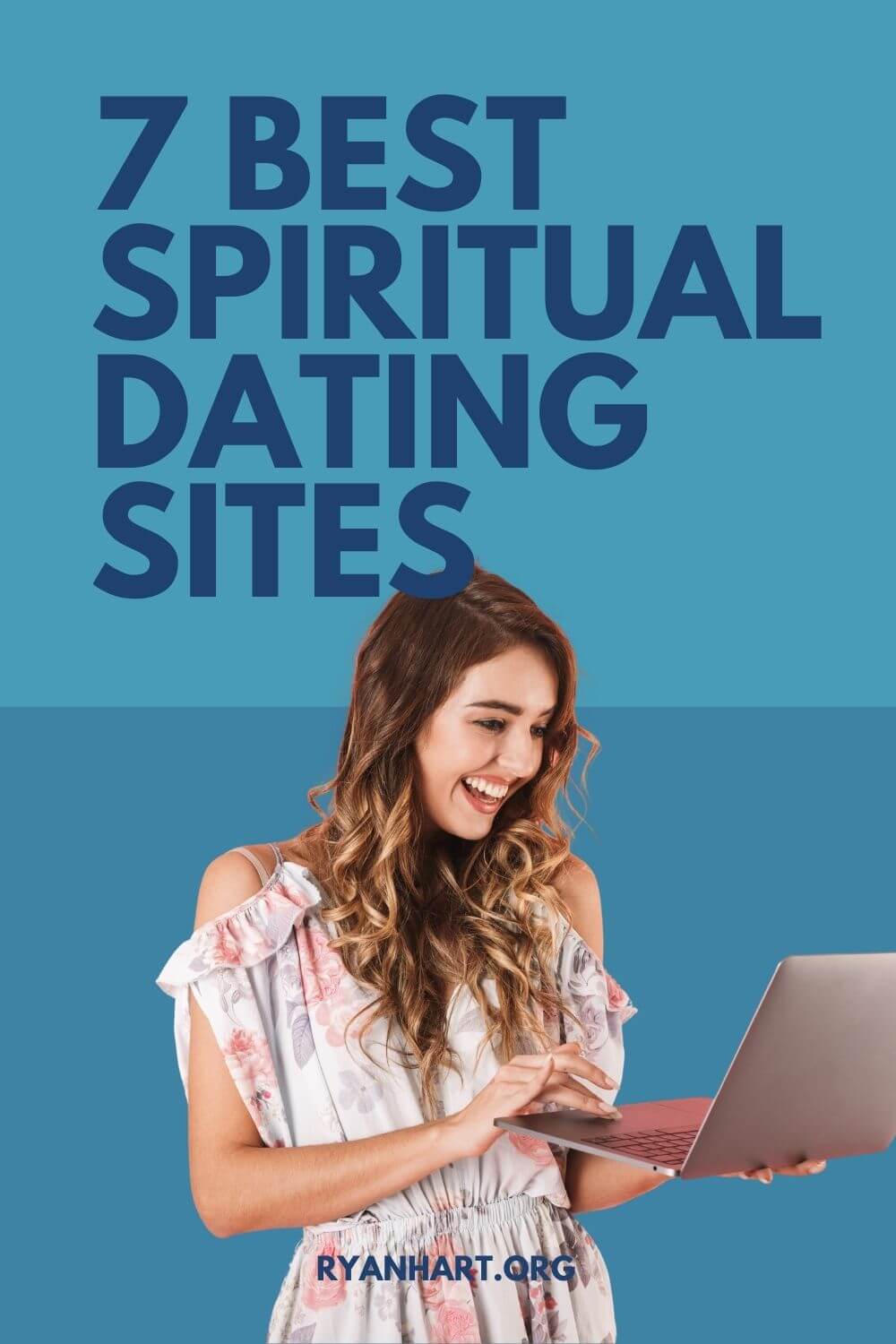 Woman using a dating website