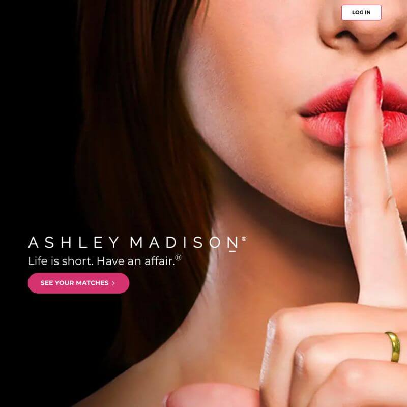 Ashley Madison website