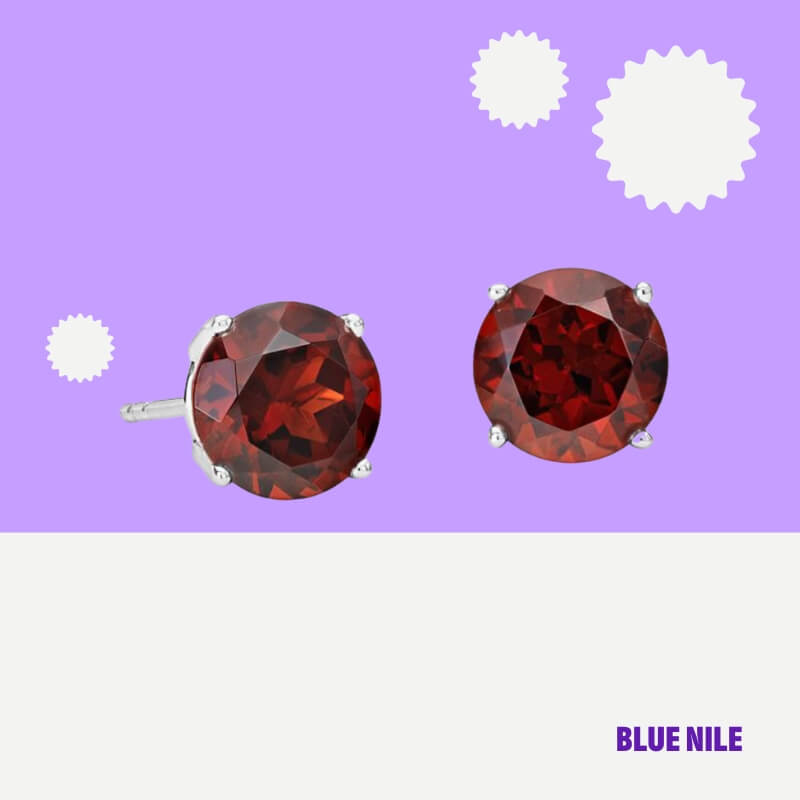 Garnet Stud Earrings