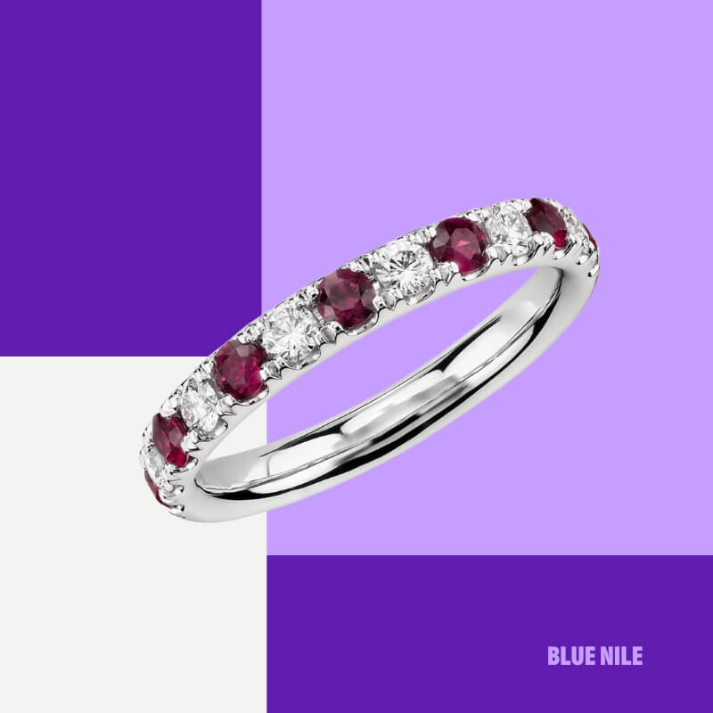 Riviera Pavé Ruby and Diamond Ring