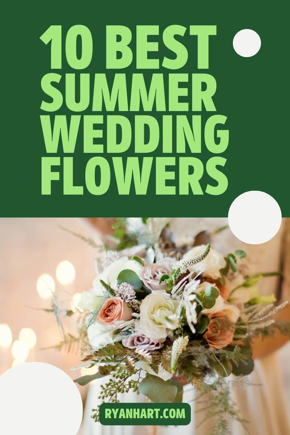 Summer bridal flower bouquet