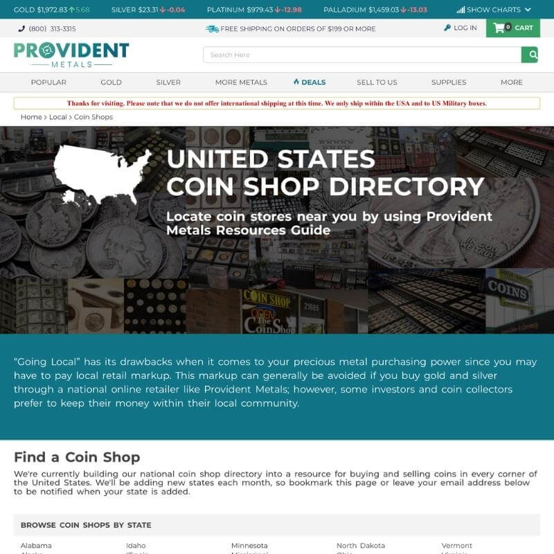 Local Coin Shops