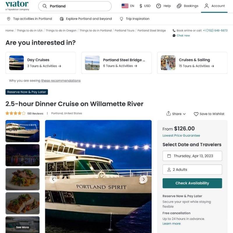 Willamette River Dinner Cruise